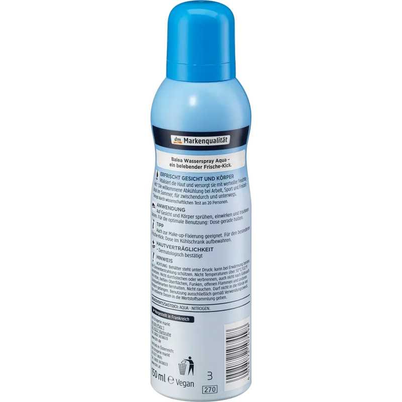 Balea Aqua water spray, 150 ml