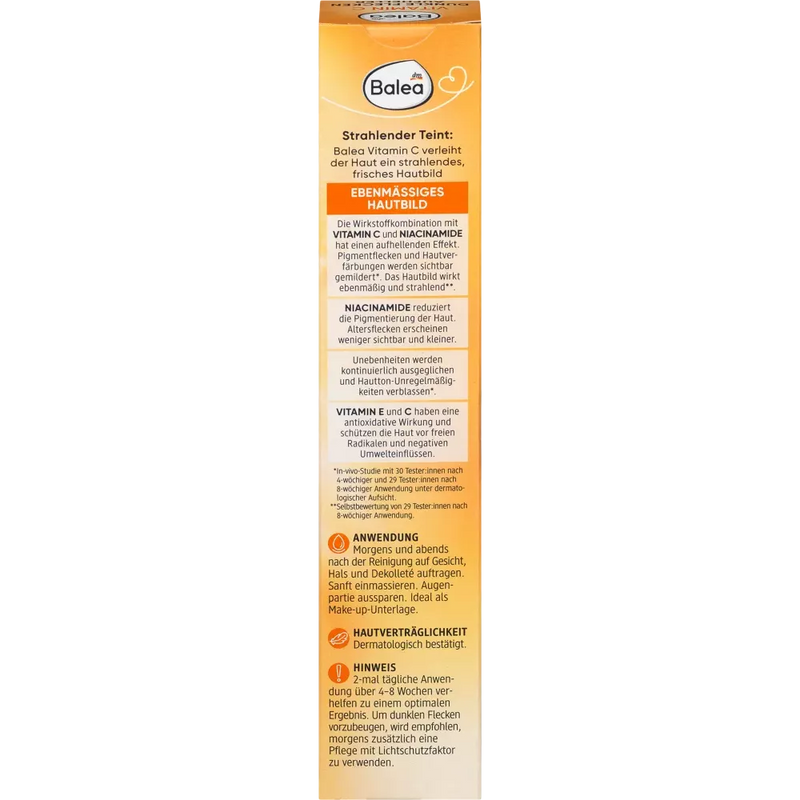 Balea Gezichtscrème Vitamine C Donkere Vlekken Verhelderaar, 50 ml