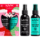 Coffret cadeau Duo de sprays fixateurs mats et rosés NYX PROFESSIONAL MAKEUP XMAS pour les fêtes, 1 pièce