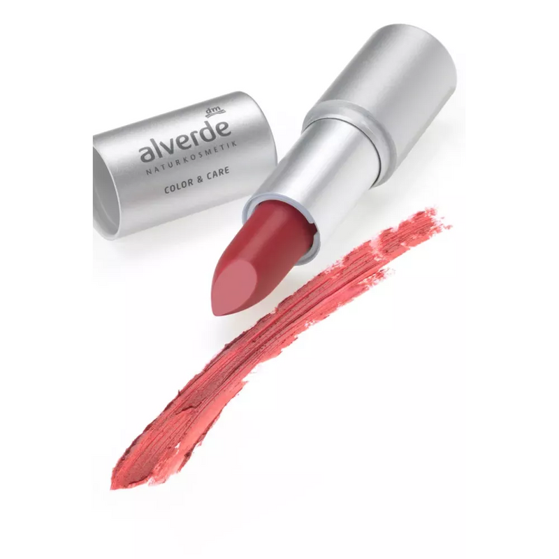 alverde NATURKOSMETIK Lipstick Kleur & Verzorging Kersen 08, 4.6 g