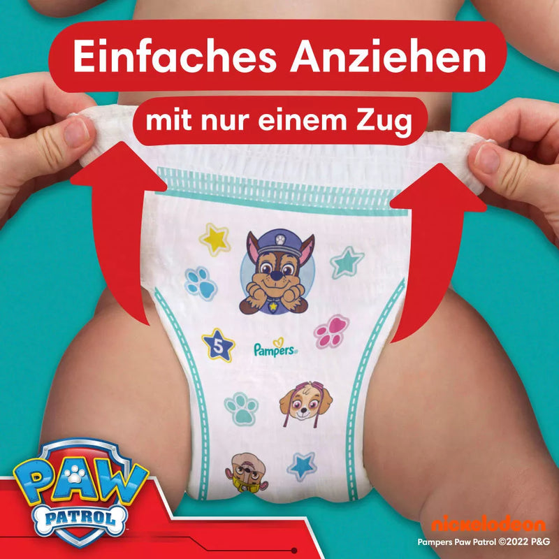 Pampers Baby Broekjes Baby Dry maat 5 Junior (12-17 kg) Limited Edition Paw Patrol, 22 stuks.