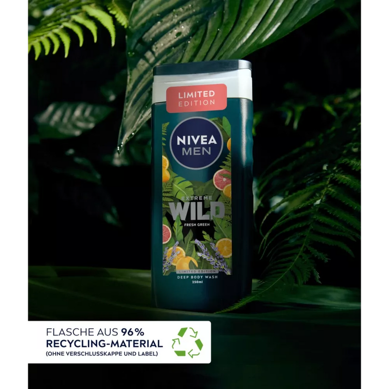NIVEA MEN Douchegel Extreme Wild Fresh Green, 250 ml