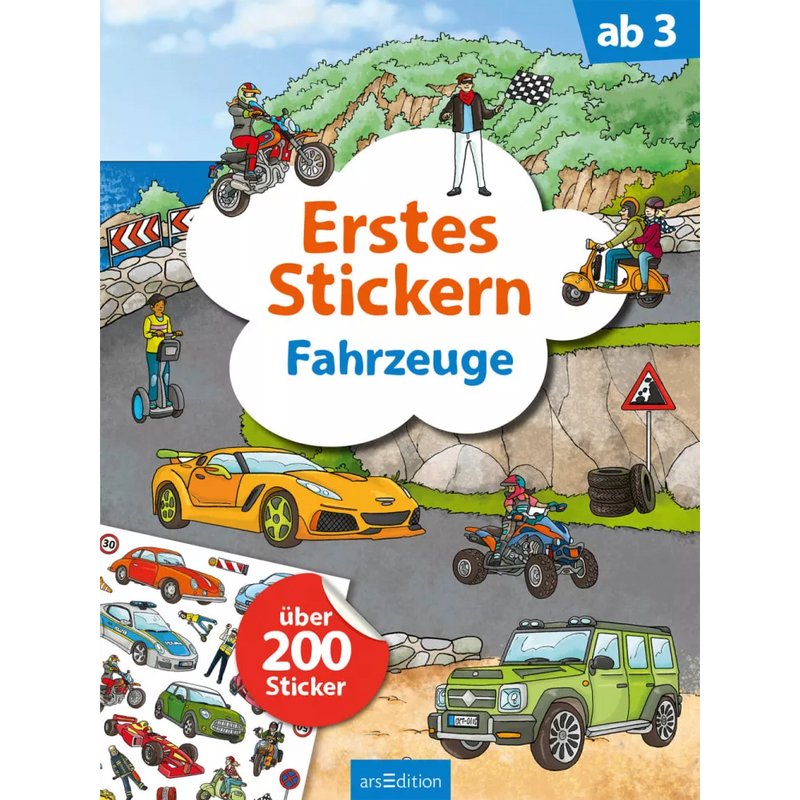 Ars Edition Erstes Stickern Fahrzeuge, 1 Stuk