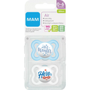 MAM Sucette Air silicone, bleu/blanc, 0-6 mois, 2 pièces