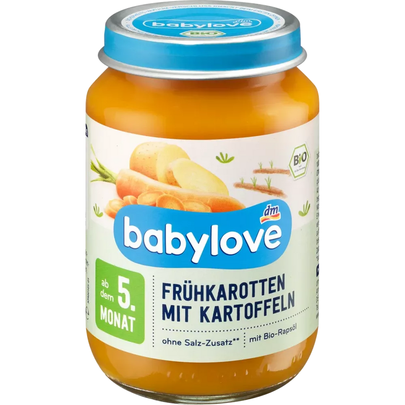 babylove Groente Vroege Wortelen met Aardappel vanaf 5 maanden, 190 g