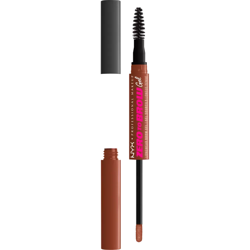 NYX PROFESSIONAL MAKEUP Gel pour les sourcils Zero To Brow Gel 04 Auburn, 2,3 g