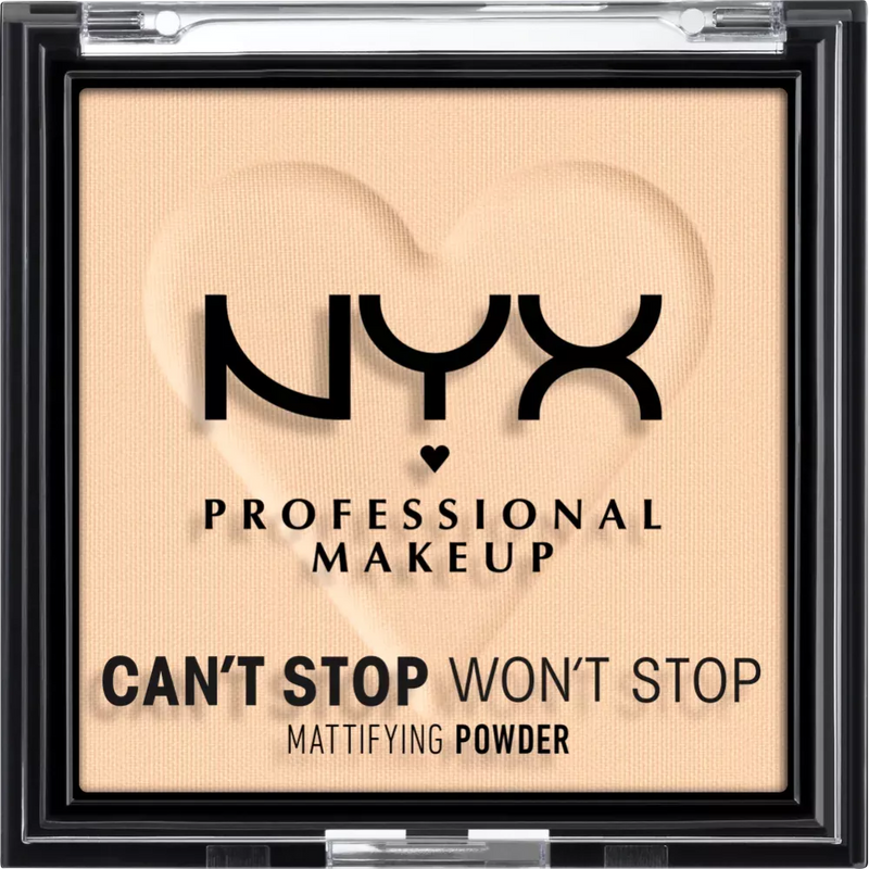 NYX PROFESSIONAL MAKEUP Poeder Can't Stop Won't Stop matterend Licht 02, 6 g