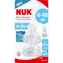 Nuk First Choice+ siliconen speen 6-18 maanden, 2 stuks.