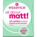 essence cosmetics Matting papier alles over mat! olie controle papier, 50 stuks