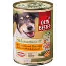 Dein Bestes Natvoer voor honden met kip, courgette, zoete aardappel en lijnzaadolie, Naturverliebt, 400 g