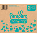 Couches Pampers Baby Dry taille 3 Midi (6-10 kg), boîte mensuelle, 222 pièces.