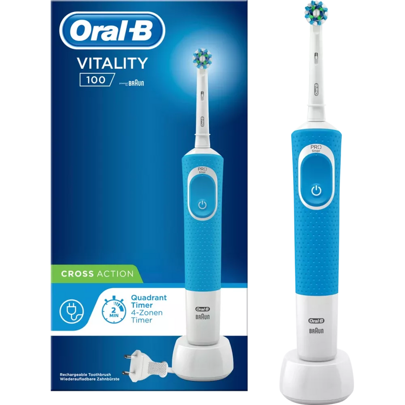 Oral-B Vitality elektrische tandenborstel blauw, 1 stuk