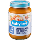 babylove Menu Légumes du jardin avec Riz &amp; Poulet dès 5 mois, 190 g
