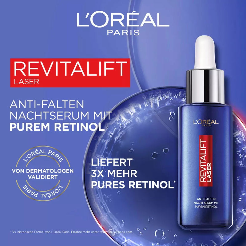 L'ORÉAL PARIS   Nachtserum Retinol Revitalift Laser, 30 ml