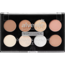 alverde NATURKOSMETIK Palette Contour &amp; Highlight Professionnelle, 8 g