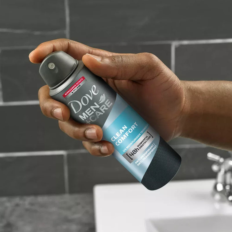 Dove MEN+CARE Deodorant Spray Antiperspirant Care Clean Comfort, 150 ml