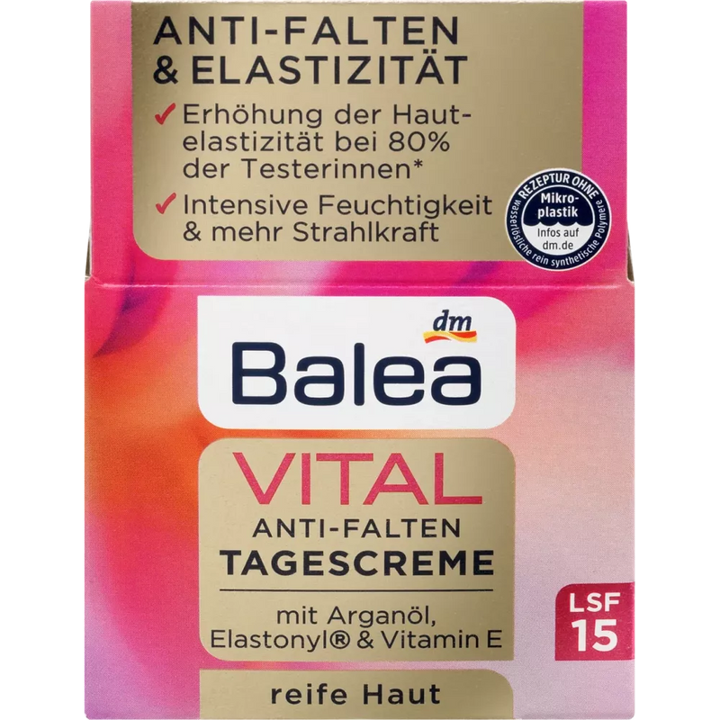 Balea Vital Anti-Rimpel Gezichtscrème, 50 ml