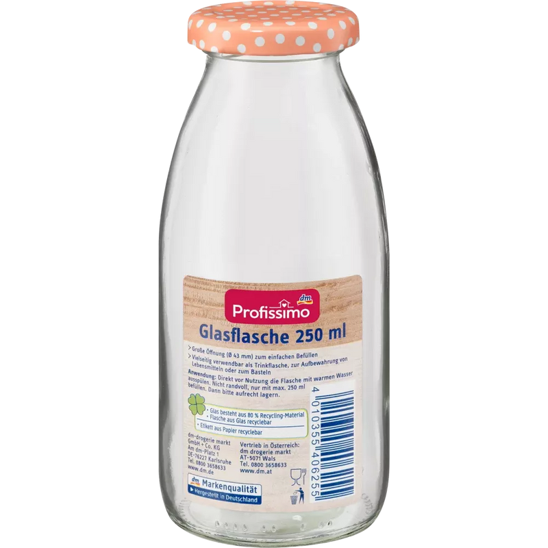 Profissimo Glazen fles 250ml, 1 st