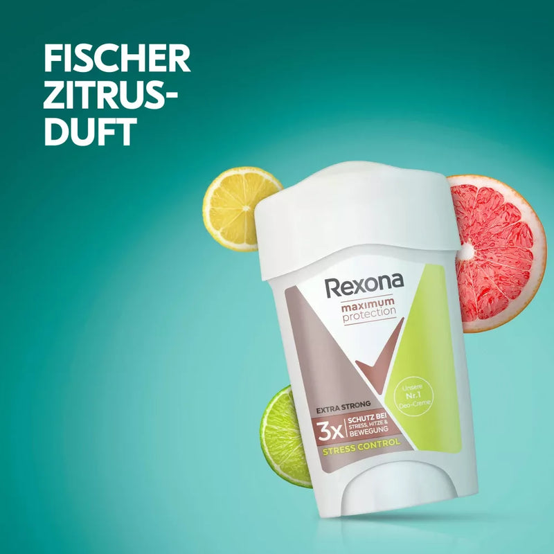 Rexona Deo Cream Antiperspirant Maximum Protection Stress Control, 45 ml