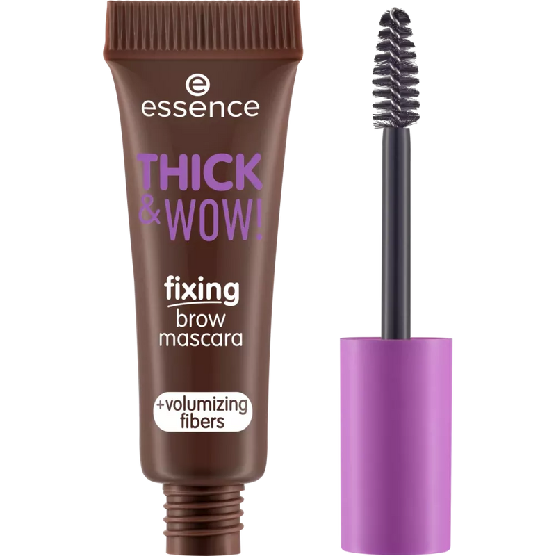 essence Wenkbrauwmascara Thick & Wow! 03 Brunette Bruin, 6 ml