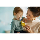 Philips AVENT Fopspeen ultra air silicone, blauw/geel, 0-6 maanden, 2 stuks