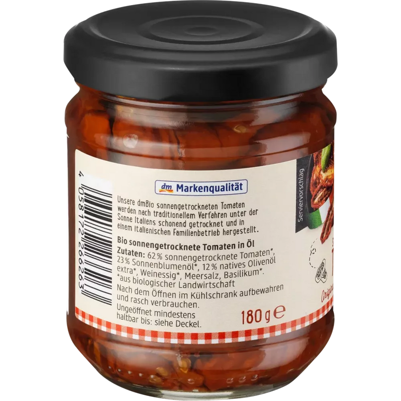 dmBio Tomaten, zongedroogd, ingemaakt in olie, 180 g