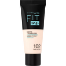 Maybelline New York Make-up Fit Me Matte & Poreless 102 Fair Ivory, 30 ml
