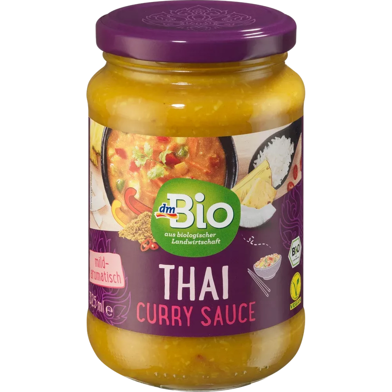 dmBio Saus, Thaise kerriesaus met kokosnoot, 325 ml