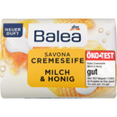 Balea Savona Crème Zeep, Zeepstaaf Melk & Honing, 150 g