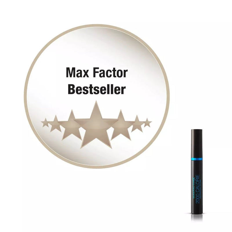 MAX FACTOR Mascara 2000 Calorie Waterproof Volume Rich Black, 9 ml
