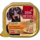 Dein Bestes Honden Natvoer, Exquisit, 60 % kip met smakelijke filetstukjes, 300 g