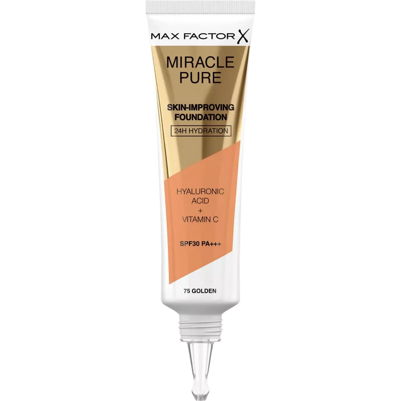 MAX FACTOR Make up Miracle Pure Foundation, Golden 75, SPF 30, 30 ml