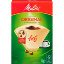 Melitta Sacs filtre à café Original 1x6 brun naturel, 40 pièces