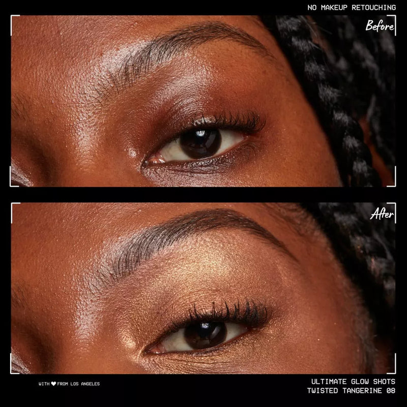 NYX PROFESSIONAL MAKEUP Fard à paupières Ultimate Glow Shots 08 Twisted Tangerine, 1 pièce