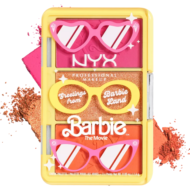 NYX PROFESSIONAL MAKEUP Blush & Highlighter Palette Barbie 01, 1 st