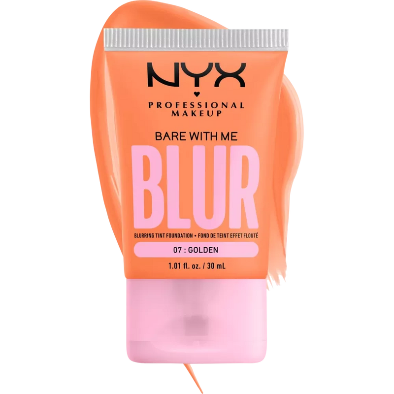 NYX PROFESSIONAL MAKEUP Foundation Bare With Me Blur Tint 07 Golden, 30 ml
