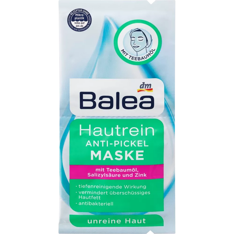 Balea Masker Skin Clean Anti-Puistjes, 16 ml