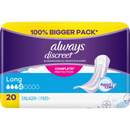always Hygiene pads blaaszwakte Discreet Lang Big Pack, 20 stuks