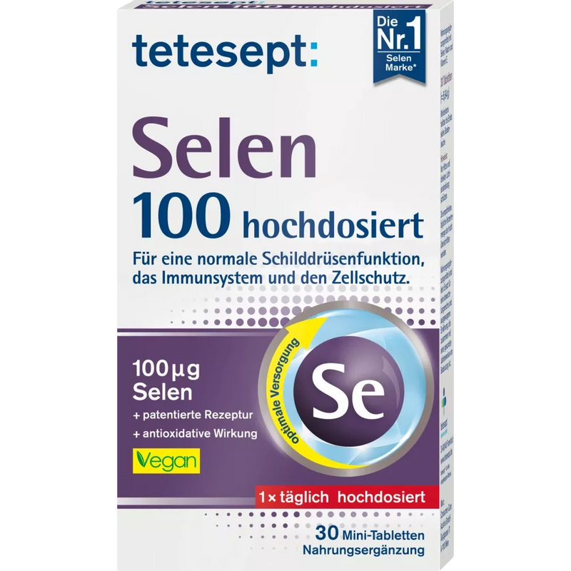 tetesept Selenium 100 tabletten 30 stuks, 5,64 g