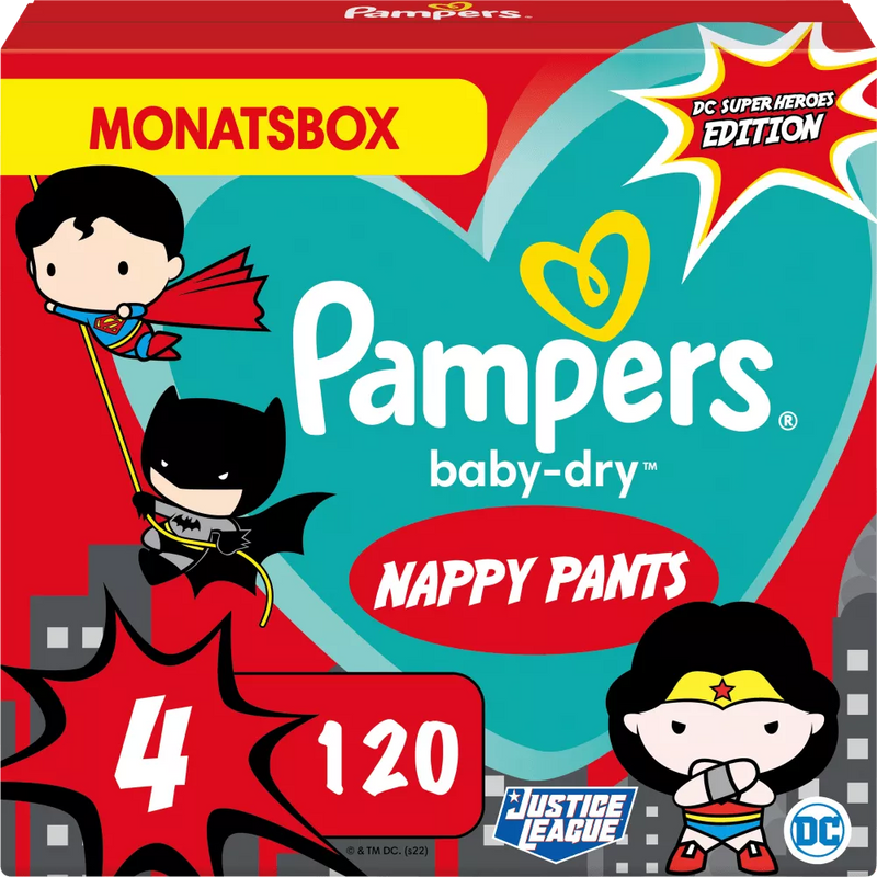 Pampers Luierbroek BabyDry maat 4 9-15 kg Limited Edition, 120 st