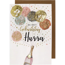 CACTUS Carte de Voeux Anniversaire Ballons Pastel, 1 pc