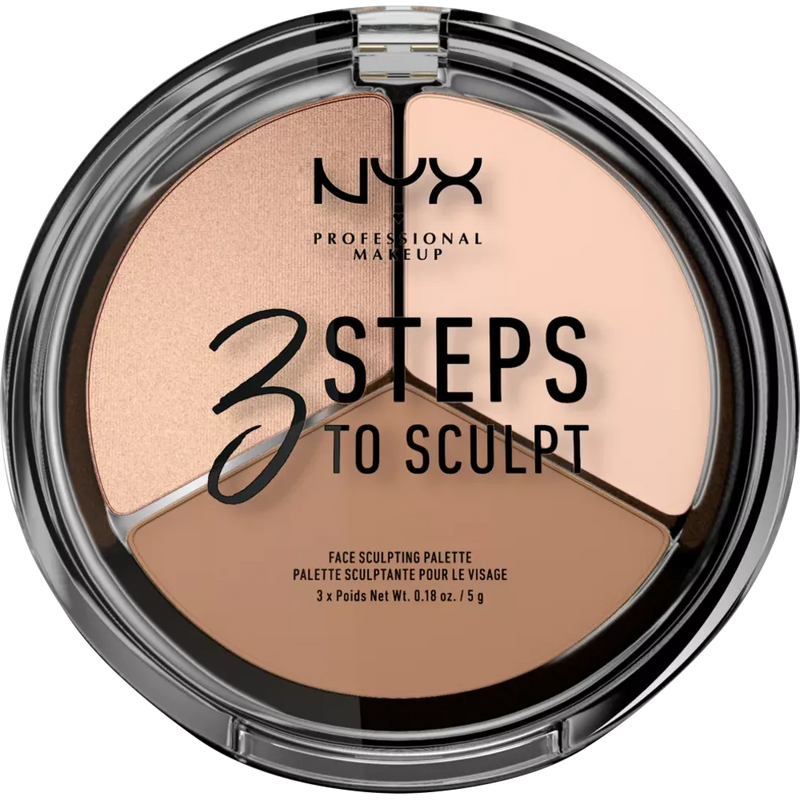 NYX PROFESSIONAL MAKEUP Contouring Powder 3 Steps to Sculpt Fair 01, 15 g