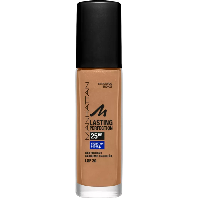 MANHATTAN Cosmetics Make-up Lasting Perfection Foundation Natuurlijk Brons 68, SPF 20, 30 ml