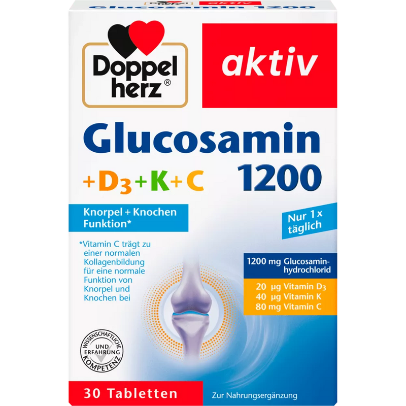 Doppelherz Glucosamine 1200 tabletten 30 stuks, 47,4 g