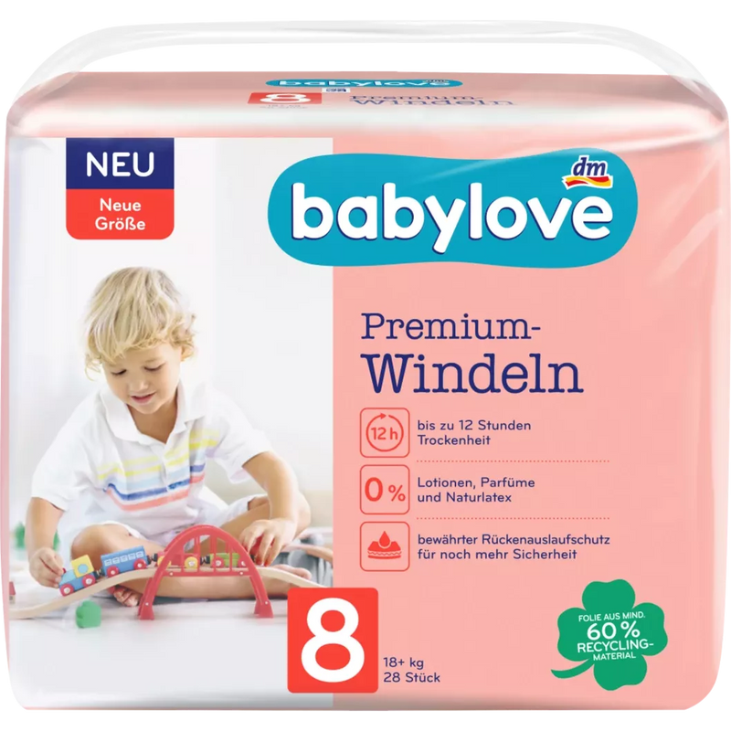 babylove Premium luiers maat 18+ kg, 28