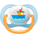 Philips AVENT Fopspeen ultra air silicone, blauw/geel, 0-6 maanden, 2 stuks