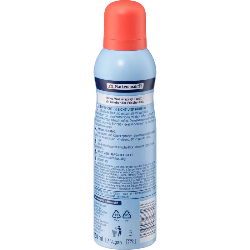 Balea Water Spray Exotisch, 150 ml