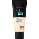 Maybelline New York Make-up Fit Me Matte & Poreless 104 Zacht Ivoor, 30 ml