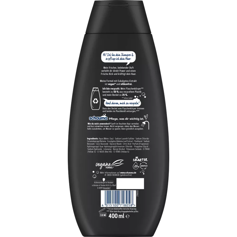 Schwarzkopf Schauma Shampoo Sports Power 2in1, 400 ml