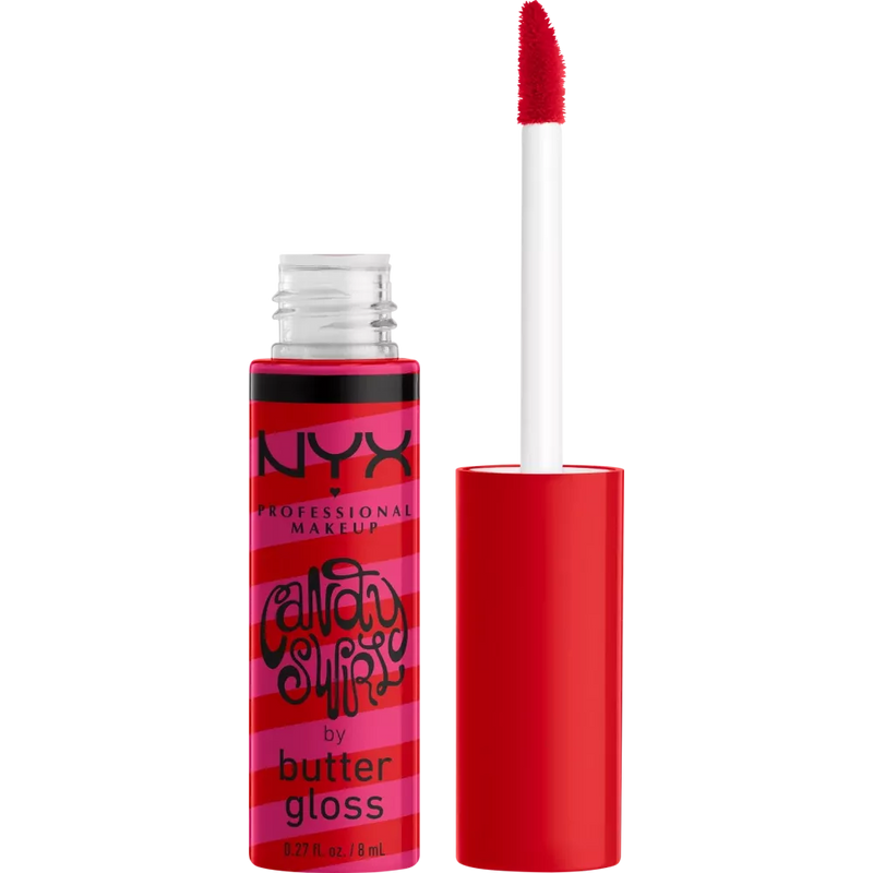 NYX PROFESSIONAL MAKEUP Lipgloss Butter Gloss Candy Swirl 04 Candy Apple, 8 ml